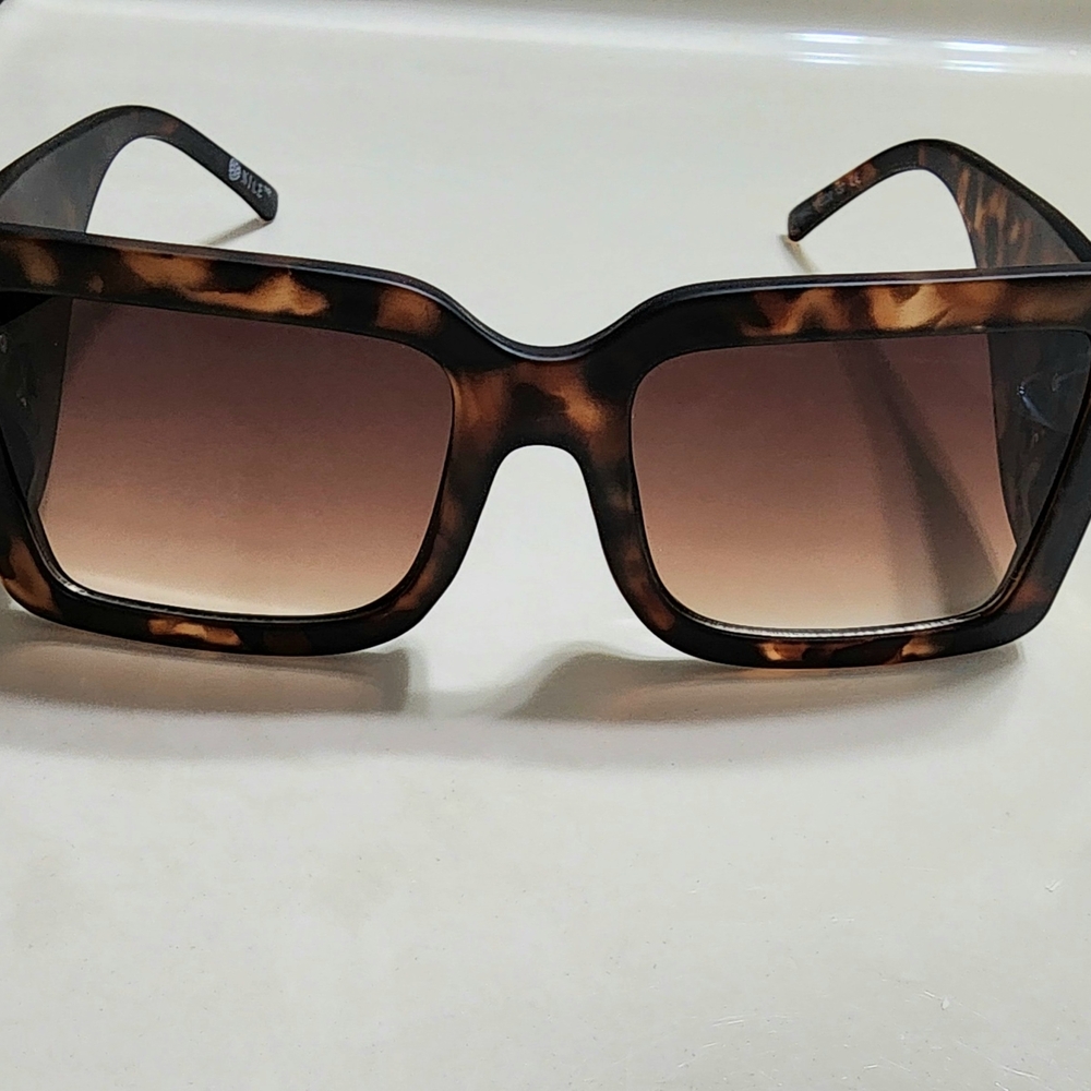 Annie Brown Oversized Square Sunglasses